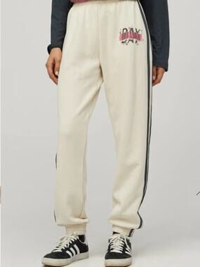 Daydreamer Star Studded Sweatpants in Beige Size XS